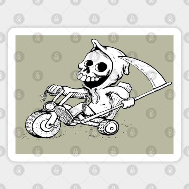 Death Kid B&W Magnet by Gus the little guy